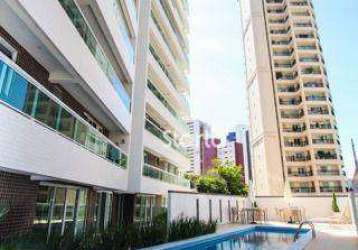 Apartamento com 3 dormitórios para alugar, 104 m² por r$ 5.696/mês - cocó - fortaleza/ce