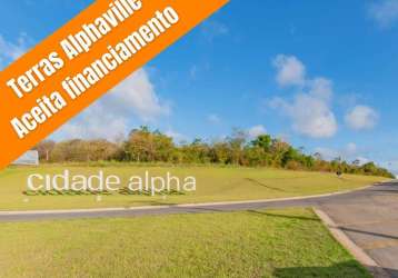 Lote no terras alphaville ceará - cidade alpha (financia lote + construção)