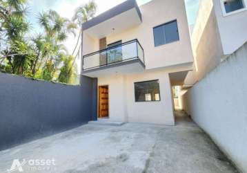 Asset imóveis vende casa duplex com varanda e 4 quartos (1suíte), 150m², por r$ 900.000 - itaipu - niterói/rj