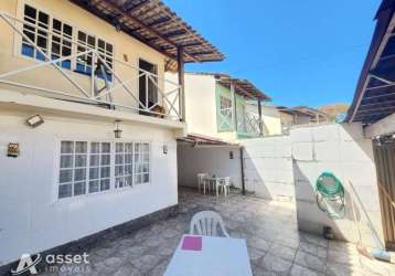 Asset imóveis vende casa duplex com varanda e 3 quartos, 145m², por r$ 399.000  em maria paula