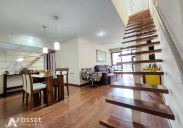 Asset imóveis vende cobertura duplex, 257m², 4 quartos (2suítes) por r$ 1.600.000 - ingá - niterói/rj