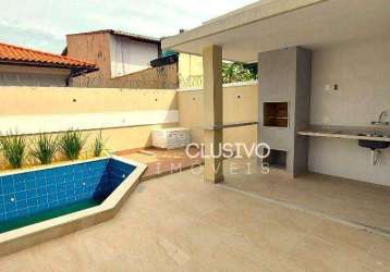 Casa com 4 dormitórios à venda, 180 m² - itaipu - niterói/rj