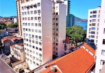 Apartamento com 1 dormitório à venda, 45 m² - ingá - niterói/rj