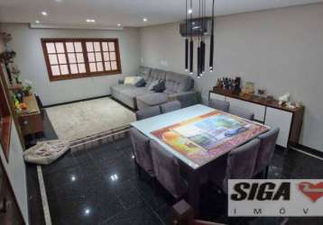 Vila gea venda sobrado 4 suítes ar condicionado 4vgs 185m2 $1.300.000,00