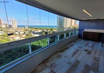 Apartamento com 3 quartos à venda na rua bicuíba, 1291, patamares, salvador, 165 m2 por r$ 1.370.000