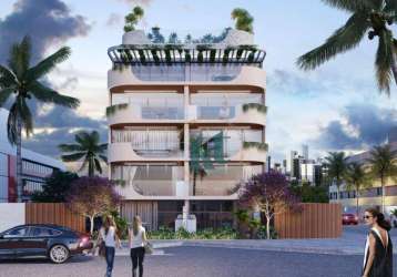 Apartamento com 2 dormitórios à venda, 60 m² por r$ 976.500,00 - cabo branco - joão pessoa/pb