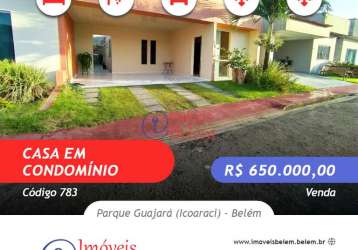 Imóveis belém vende casa com 3/4, duas suítes no park ville