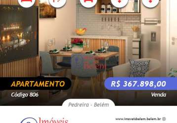 Apartamento na planta de 2 quartos 49,80m² na pedreira