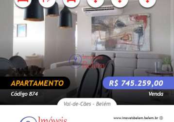 Imóveis belém vende breeze apt 3/4 c/ suíte cidade cristal.