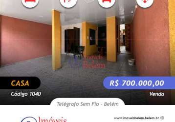 Imóveis belém vende casa com dois pavimentos no telégrafo.