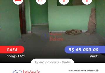 Imóveis belém vende casa de 2/4 no tapanã