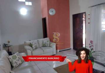 Casa com 3 dormitórios à venda, 140 m² - jardim santa bárbara - atibaia/sp