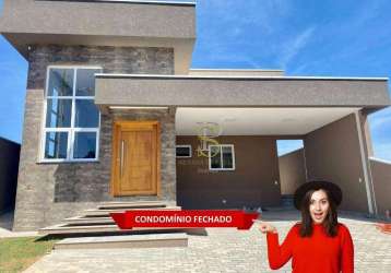 Casa com 3 dormitórios à venda, 192 m² - condomínio fechado - atibaia/sp