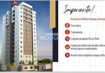 Apartamento à venda, 2 quartos, 1 suíte, 1 vaga, tibery - uberlândia/mg