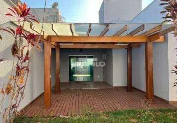 Casa residencial à venda, 3 quartos, 1 suíte, 2 vagas, santa luzia - uberlândia/mg