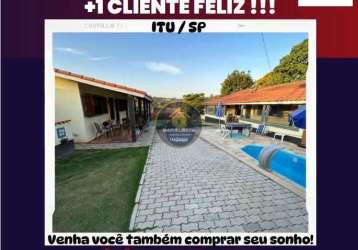 Chácara / sítio com 3 quartos à venda no são luiz, itu , 1000 m2 por r$ 560.000