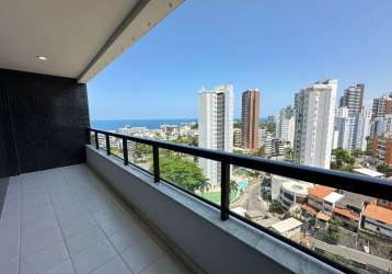 Apartamento a venda quarto e sala em ondina com 2 vagas no edf  mar atlântico