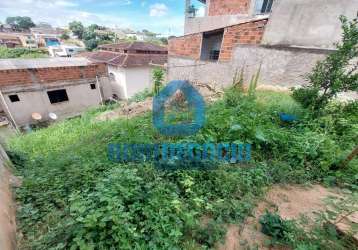 Lote a venda com 200m , bairro vale verde, governador valadares - mg