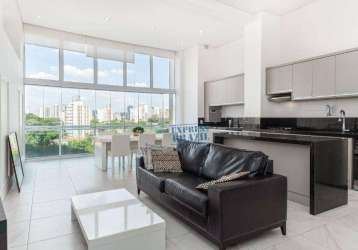 Apartamento com 1 suíte, 85m² - aluguel por r$ 11.000/mês no brooklin, são paulo/sp