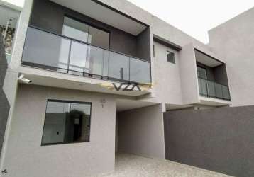 Casa em condomínio fechado com 3 quartos à venda na rua josé bassa, 45, sítio cercado, curitiba por r$ 450.000