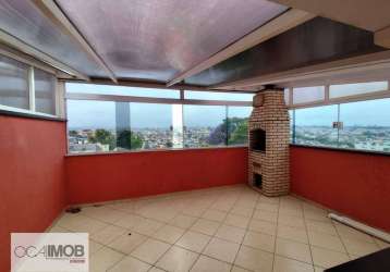 Cobertura à venda, 74 m² por r$ 345.000,00 - jardim cristiane - santo andré/sp