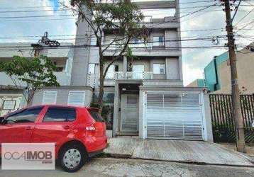 Cobertura com 2 dormitórios à venda, 63 m² por r$ 525.000 - santa maria - santo andré/sp