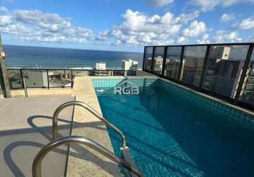 Cobertura duplex 4 suítes vista mar piscina privativa em armação r$ 1.950.000,00