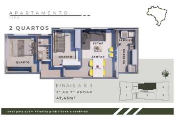 Apartamento com 2 quartos à venda na rua brasil, jardim leblon, belo horizonte por r$ 284.000