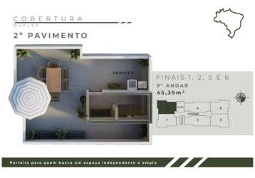 Cobertura com 2 quartos à venda na rua brasil, jardim leblon, belo horizonte por r$ 397.000