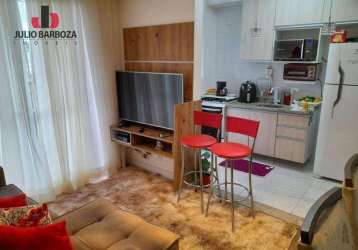 Apartamento mobiliado com 2 dormitórios 1 vaga  à venda, 50 m² por r$ 405.000 - vila augusta - guarulhos/sp