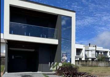 Casa em condomínio fechado com 3 quartos à venda na avenida deltaville, 360, beira rio, biguaçu, 196 m2 por r$ 1.300.000