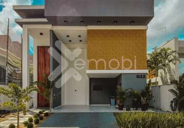 Casa duplex à venda em pitimbu (natal/rn) l condomínio sunset boulevard | 5/4 sendo 3 suítes - 305m²