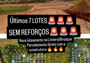 Lotes na limeira brusque