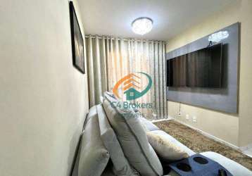 Apartamento com 2 dormitórios à venda, 52 m² por r$ 425.000,00 - jardim eugênia - guarulhos/sp