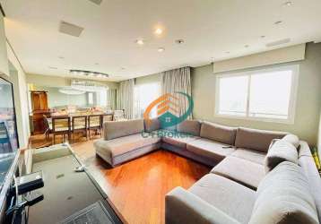Apartamento com 4 dormitórios para alugar, 168 m² por r$ 15.405,00/mês - macedo - guarulhos/sp