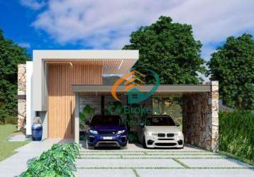 Casa com 4 dormitórios à venda, 290 m² por r$ 2.500.000,00 - condomínio residencial reserva ecológica atibaia - atibaia/sp