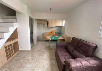 Apartamento duplex com 1 dormitório à venda, 44 m² por r$ 320.000,00 - vila galvão - guarulhos/sp