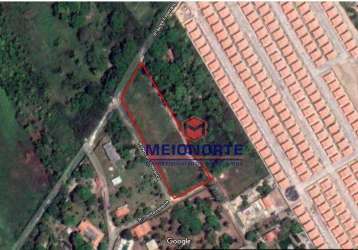 Terreno à venda, 6300 m² por r$ 900.000,00 - vila rio são joão - paço do lumiar/ma