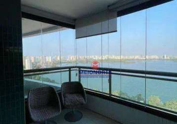 Apartamento mobiliado de 86m² na ponta d'areia com vista para a lagoa