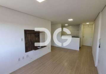 Apartamento para alugar em paulínia, santa cecília, com 1 quarto, com 49 m², edifício gemini i