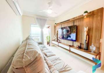Apartamento com 2 dormitórios à venda, 88 m² por r$ 550.000,00 - caiçara - praia grande/sp