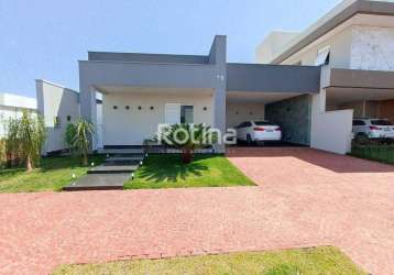 Casa condomínio fechado à venda, 3 quartos, residencial reserva dos ipês - uberlândia/mg - rotina imobiliária