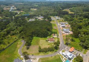 Terreno em condomínio fechado à venda na rua osmário de oliveira bastos, 1353, vila fuck, piraquara, 1319 m2 por r$ 923.489