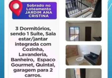 ✅ sobrado em via pública com 3 dormitórios , sendo 1 com suíte -