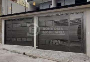 Sobrado novo alto padrão à venda - 3 quartos (1suíte) e 2 vagas de garagem - vila granada