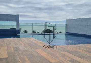 Apartamentos com varanda / sacada  gourmet a 100m da praia de cabo branco -  ap0079