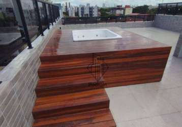 Cobertura duplex com jacuzzi no bairro do bessa - co0191