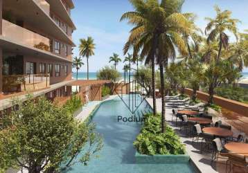 Apartamento térreo com piscina privativa na beira mar da praia formosa em cabedelo - ap2263