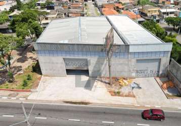 Galpão para locação em suzano, vila maria de maggi, 2 banheiros