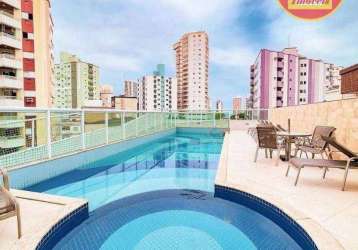 Apartamento com 2 quartos à venda, 63 m² por r$ 405.000 - vila guilhermina - praia grande/sp